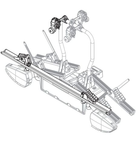 Přídavný nosič na tažné zařízení na třetí kolo Menabo Altair | Filson Store