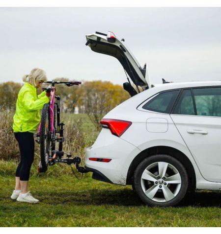 Nosič na tažné zařízení na 1 kolo / elektrokolo TMK Fly 01 oranžový - skládací / vak pro uskladnění | Filson Store Nosič na tažné zařízení na 1 kolo / elektrokolo TMK Fly 01 oranžový - skládací / vak pro uskladnění | Filson Store