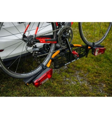 Nosič na tažné zařízení na 1 kolo / elektrokolo TMK Fly 01 oranžový - skládací / vak pro uskladnění | Filson Store Nosič na tažné zařízení na 1 kolo / elektrokolo TMK Fly 01 oranžový - skládací / vak pro uskladnění | Filson Store