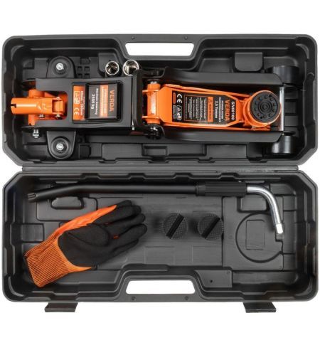 Hever hydraulický - pojízdný 2500kg / nízkoprofilový 86-365mm / 3x gumová podložka / rukavice / kufr / klíč na kola | Filson ...