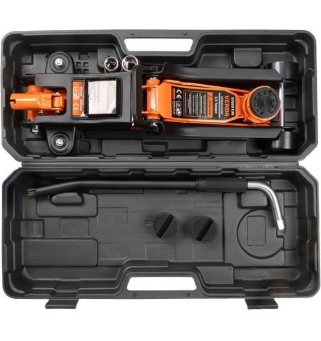 Hever hydraulický - pojízdný 2500kg / nízkoprofilový 86-365mm / 3x gumová podložka / rukavice / kufr / klíč na kola | Filson ...