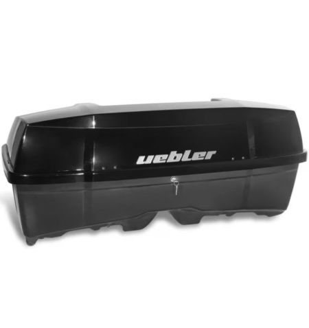 Zadní box na nosič na tažné zařízení Uebler Heckbox B1 - objem 300l / uzamykací / lesklý černý