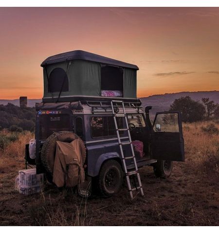 Střešní autostan Aroso Eifel pro 2 osoby - s ABS skořepinou / černý / šedá plachta | Filson Store