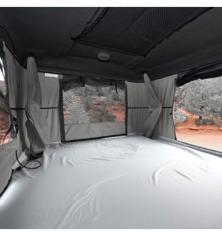 Střešní autostan Aroso Eifel pro 2 osoby - s ABS skořepinou / černý / šedá plachta | Filson Store