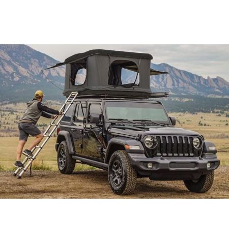 Střešní autostan Aroso Eifel pro 2 osoby - s ABS skořepinou / černý / šedá plachta | Filson Store