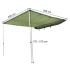 Markýza výsuvná na karavan / obytné auto / dodávku / osobní auto 200x250cm - zelená | Filson Store