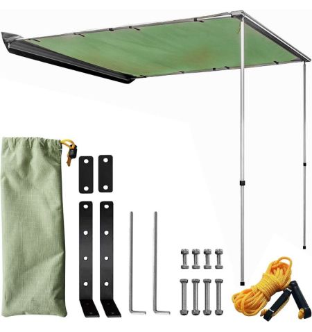 Markýza výsuvná na karavan / obytné auto / dodávku / osobní auto 200x250cm - zelená | Filson Store