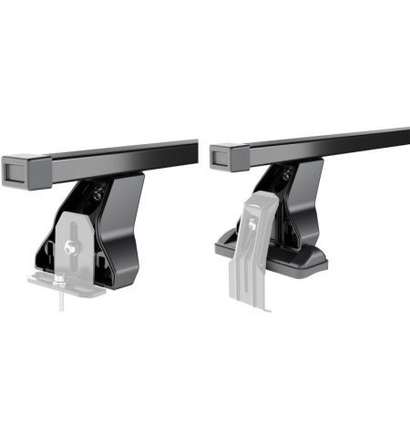 Střešní nosič / příčníky Menabo Omega - Seat Altea (Typ 5P) (2004-2009) 5-dv - rovná střecha / pozinková ocel / zamykací | Fi...