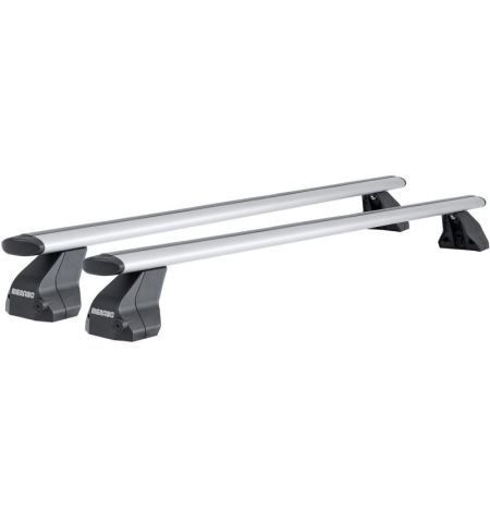 Střešní nosič / příčníky Menabo Omega Plus - Tata Aria (2010-2017) 5-dv - rovná střecha / aluminium / zamykací / aero