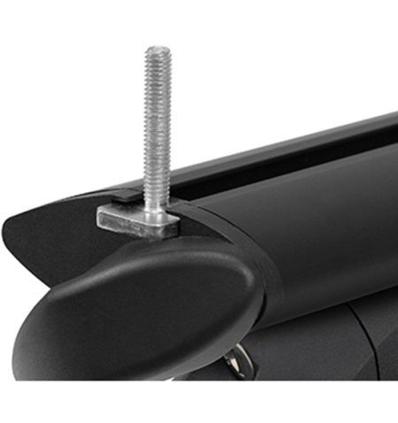 Příčníky na integrované podélníky / snížené podélníky/hagusy Menabo Sonic XL 130cm - aluminium / uzamykatelné / černé | Filso...