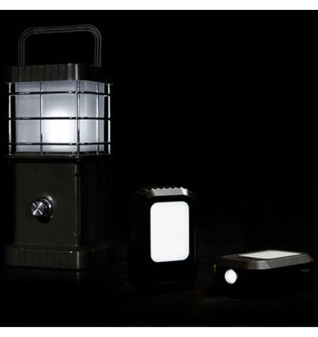 Lampa / svítilna pro kemping - vestavěný Li-Ion akumulátor / 3 odnímatelné svítilny / ochrana proti komárům / USB / Power ban...