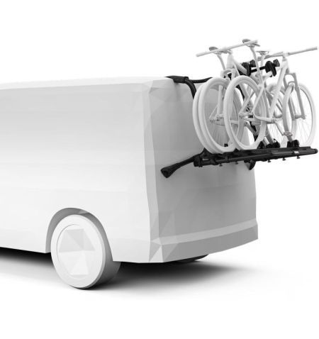 Nosič na 3 jízdní kola na zadní / páté dveře Thule WanderWay - aluminium / pozinkovaná ocel / černý | Filson Store