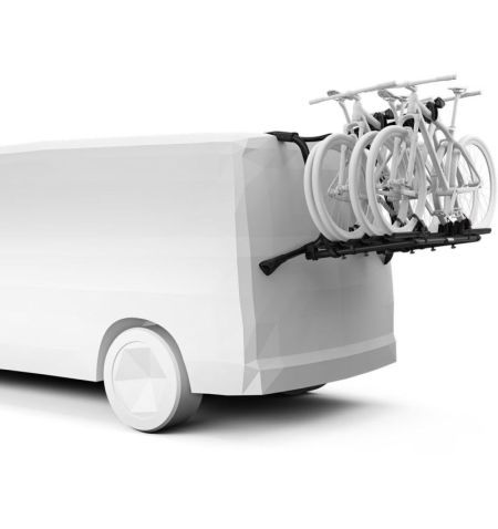 Nosič na 4 jízdní kola na zadní / páté dveře Thule WanderWay - aluminium / pozinkovaná ocel / černý | Filson Store