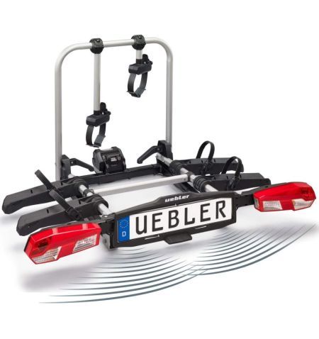 Nosič na tažné zařízení na 2 kola / elektrokola Uebler H21Z DC - sklopný skládací / parkovací senzory / pro dodávky