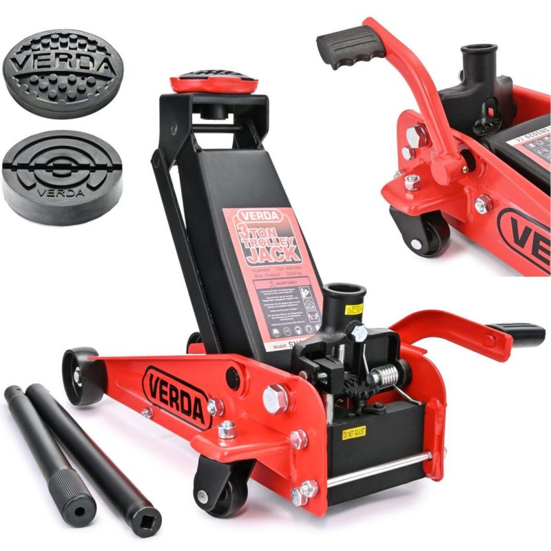 Hever hydraulický - pojízdný 3000kg 130-490mm / rychlozdvihací / 2x gumová podložka / nožní pedál | Filson Store Hever hydraulický - pojízdný 3000kg 130-490mm / rychlozdvihací / 2x gumová podložka / nožní pedál | Filson Store