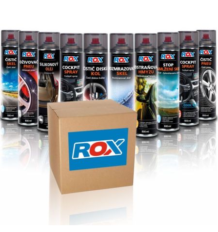 Sada autokosmetiky Rox box pro údržbu auta - 10ks sprejů 600ml | Filson Store