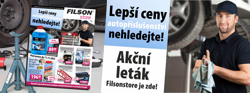 Filsonstore leták říjen 2025 Lepší ceny autopříslušenství nehledejte | Filsonstore