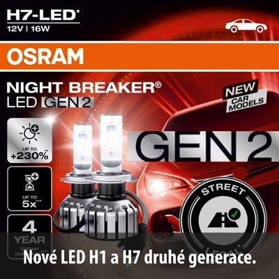Autožárovky LED Osram H1 H4 H7 legální homologované v ČR | Filsonstore