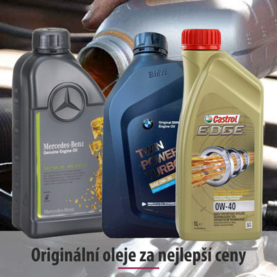 Originální oleje Castrol Volkswagen Mercedes Ford BMW