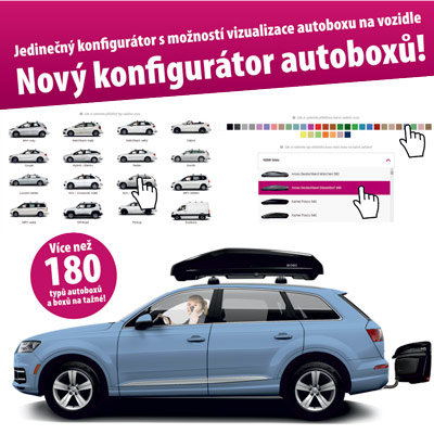 Konfigurátor autoboxů Filson Store - zvolte barvu a typ auta | Filsonstore