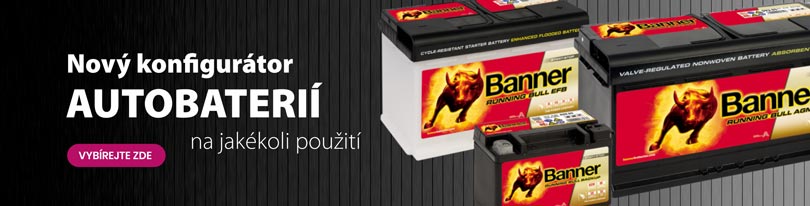 Autobaterie konfigurátor Banner Varta Exide Bosch