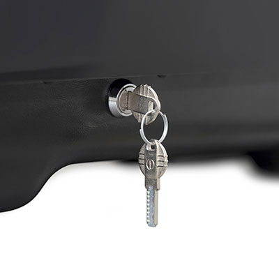 Střešní box Menabo Satellite 600 Black Glossy Duo - objem 600l / oboustranné otevírání / lesklý černý