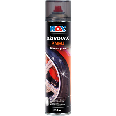 Oživovač pneu Rox 600ml sprej | Sada autokosmetiky Rox box pro údržbu auta - 10ks sprejů 600ml | Filsonstore