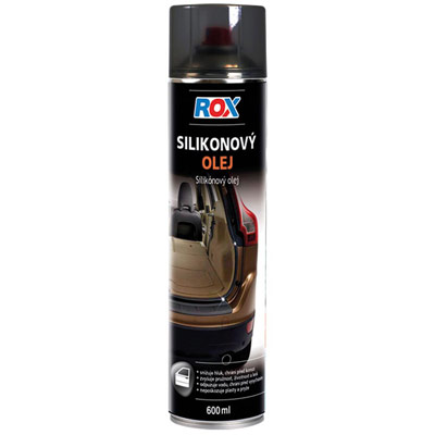 Silikonový olej Rox 600ml sprej sprej | Sada autokosmetiky Rox box pro údržbu auta - 10ks sprejů 600ml | Filsonstore