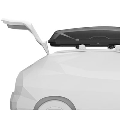 Přístup do zavazadlového prostoru | Střešní box Thule Pulse 2 M | Filsonstore