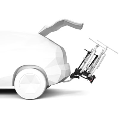 Snadný přístup do zavazadlového prostoru | Nosič na tažné zařízení na 2 kola / elektrokola Thule OutPace 2 - sklopný skládací | Filsonstore