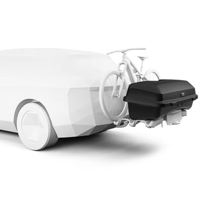 Navrženo pro nosiče kol Thule | Zadní box na tažné zařízení Thule Santu | Filsonstore