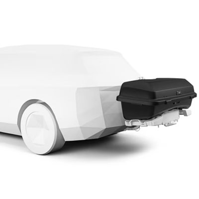 Snadné připevnění | Zadní box na tažné zařízení Thule Santu | Filsonstore