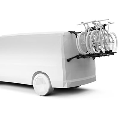 Zvýšení přepravní kapacity | Nosič na 3 jízdní kola na zadní / páté dveře Thule WanderWay - aluminium / pozinkovaná ocel / černý | Filsonstore Zvýšení přepravní kapacity | Nosič na 3 jízdní kola na zadní / páté dveře Thule WanderWay - aluminium / pozinkovaná ocel / černý | Filsonstore