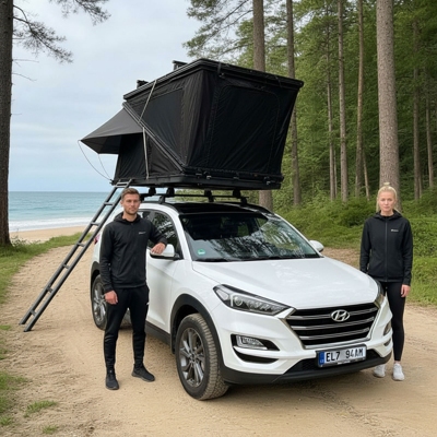 Kompatibilní se střešními nosiči | Střešní autostan Aroso Vogelsberg pro 3 osoby - s aluminiovou skořepinou / tmavě šedý | Filsonstore Kompatibilní se střešními nosiči | Střešní autostan Aroso Vogelsberg pro 3 osoby - s aluminiovou skořepinou / tmavě šedý | Filsonstore