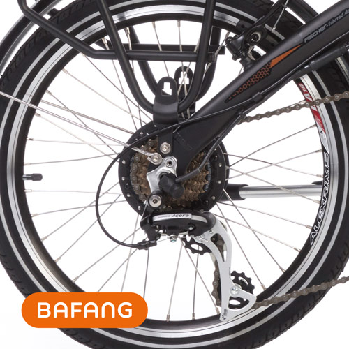 Městské elektrokolo Fischer Faltrad FR 18 - motor Bafang 25Nm v zadním kole baterie 36V 317Wh Městské elektrokolo Fischer Faltrad FR 18 - motor Bafang 25Nm v zadním kole baterie 36V 317Wh