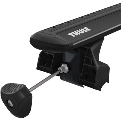 Důkladné zabezpečení | Střešní nosič Thule WingBar Evo Black | Filsonstore