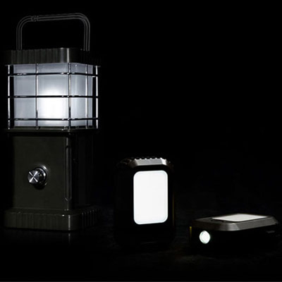 Hlavní lampa s pomocnými lampami | Lampa svítilna pro kemping - vestavěný Li-Ion akumulátor / 3 odnímatelné svítilny / ochrana proti komárům / USB / Power banka | Filsonstore